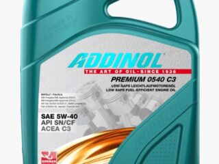 Масло моторное ADDINOL Premium 0540 С3 5W40 SN/CF, C3 синт. 4л