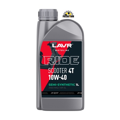 Моторное масло LAVR motoline RIDE Scooter 4T 10W40 (1 л) Ln7771