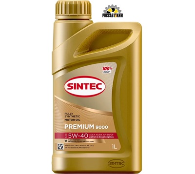 Масло моторное SINTEC 5W40 Premium 9000 A3/B4 SN/CF синт 1л