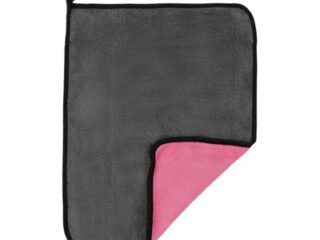 Тряпка для мытья авто, CARTAGE, микрофибра, 400 г/м², 30×40 см, розово-серая