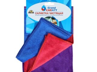 Тряпка для мытья авто, Grand Caratt, микрофибра, 300 г/м², 20×30 см, набор 3 шт 4019354
