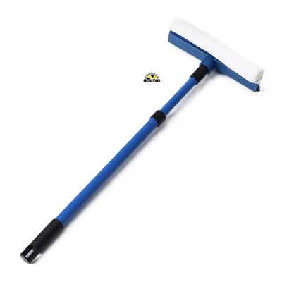 Щётка для окон Доляна, телескопическая ручка 49(75) см.,