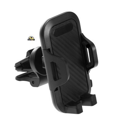 Держатель для телефона Cartage, в дефлектор, раздвивжной, 6-11 см, чёрный