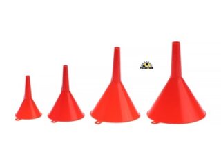 Воронки для ГСМ, красные, набор 4 предмета: 115 мм, 95 мм, 65 мм, 50 мм