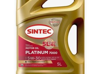 Масло моторное SINTEC 5W30 Platinum 7000 A3/B4 Акция 5л по цене 4л
