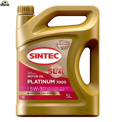 Масло моторное SINTEC 5W30 Platinum 7000 A5/B5 5л Акция 5л по цене 4л