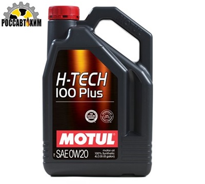 Масло моторное MOTUL H-Tech 100 Plus 0w20 SP, GF-6A 4л