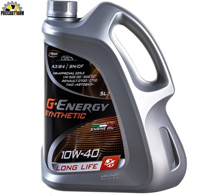 Масло моторное G-Energy Synthetic LongLife 10W40 5л