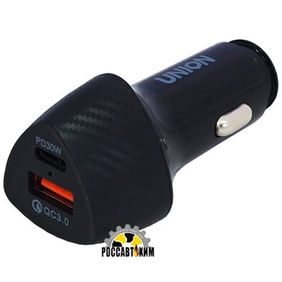 Зар.уст-во в прикуриватель для моб.устройств 2USB+ Type-C 12/24V (3100mА)AutoStandart 104280