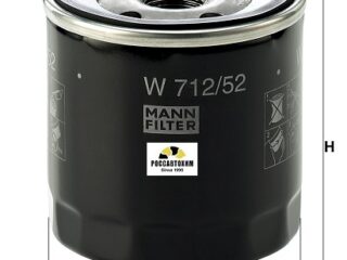 Фильтр масляный MANN W712/52