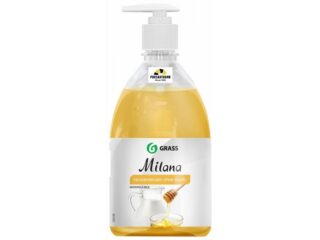 Жидкое мыло GRASS "Молоко и мед" с дозатором 0,5л