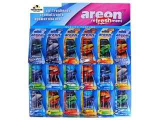 630 Ароматизатор на зеркало Areon гелевый Микс (уп.18 шт)