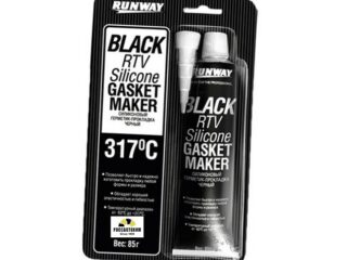 Силиконовый герметик-прокладка 85г ЧЕРНЫЙ (туба) RW8501
