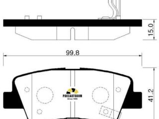 Колодки тормозные дисковые HSB HP0038