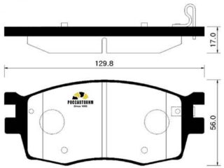 Колодки тормозные дисковые HSB HP1034