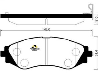 Колодки тормозные дисковые HSB HP2006
