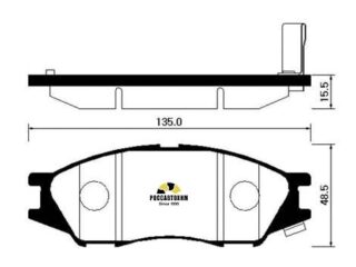Колодки тормозные дисковые HSB HP3004