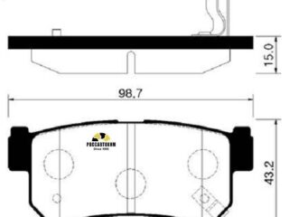 Колодки тормозные дисковые HSB HP4002