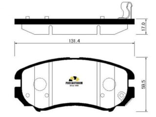 Колодки тормозные дисковые HSB HP0037