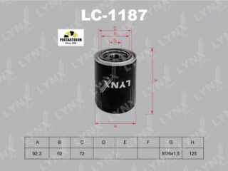 Фильтр масляный LYNXauto LC-1187