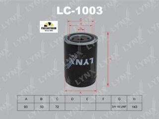 Фильтр масляный LYNXauto LC-1003