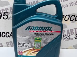 Масло моторное ADDINOL Premium 0530 DX1 5W30 SP, GF-6A синт. 5л