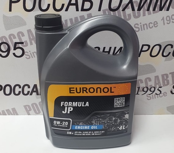 Масло моторное EURONOL JP FORMULA 0w-20 ILSAC GF-5 4L 80196