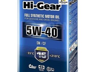 Масло моторное HI-GEAR 5W40 SN/СF (4 л) синт. HG0544
