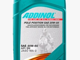 Масло моторное ADDINOL Pole Position 4Т 20W50 синт. 1л