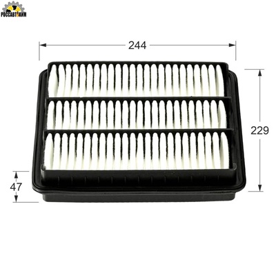 Фильтр воздушный LIVCAR AIR FILTER LCQ0017A