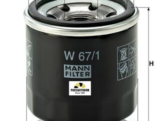 Фильтр масляный MANN W67/1
