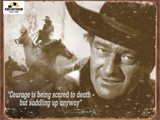 1429 John Wayne - Courage картинка металл.оригинал