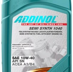 Масло моторное ADDINOL Semi Synth 1040 10W40 SN, A3/B4 п/с 1л