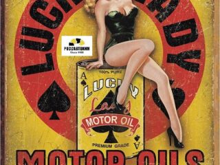 1998 Lucky Lady Motor Oil картинка металл.оригинал