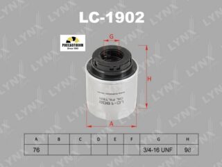 Фильтр масляный LYNXauto LC-1902