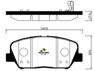 Колодки тормозные дисковые HSB HP1046