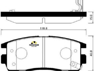 Колодки тормозные дисковые HSB HP2019