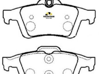 HP8225 Колодки тормозные дисковые зад,