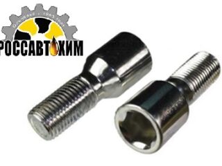 Болт М14*27*1,5 колесный, конус (вн/ш Hex12 Lобщ=51мм, хром) 11612