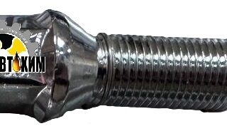 Болт М14*33*1,5 колесный, конус (S=17, Lобщ=58мм, хром) 11615
