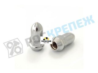 Гайка М12*1,5 колесная декор (S=19, L=46мм, хром)  19689