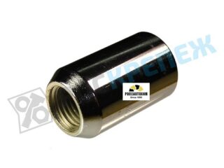 Гайка М12*1,25 колесная открыт (вн/ш Hex12, L=33мм, хром)   19696