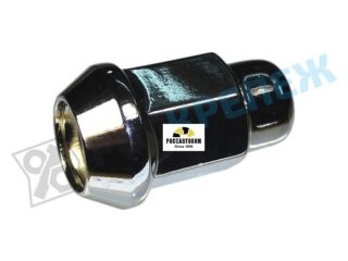 Гайка М12*1,25 колесная закрыт (S=17, L=35мм, хром)   19697