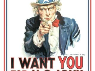 128 UNCLE SAM I WANT YOU картинка металл.оригинал