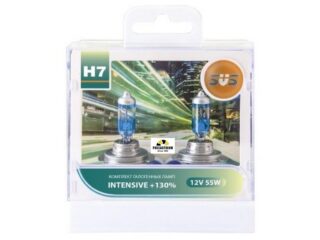 Автолампы 12V H7 55W Intensive+130% (2шт+2шт W5W) SVS
