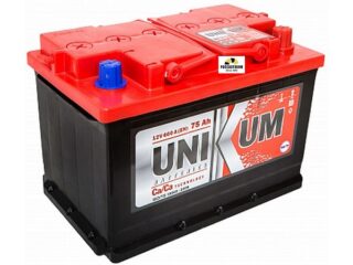 АКБ UNIKUM 75 Ач о/п 6СТ-75.0 VL