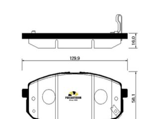 Колодки тормозные дисковые HSB HP0064