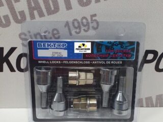 Болты секретные 12 х 1,25 х 24 хром конус 4 шт. Вектор 372093X2