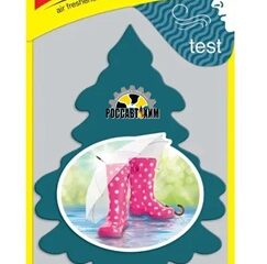 355/4 Ароматизатор-подвеска бумажный 'Ёлочка' Car Freshener Весенний дождь