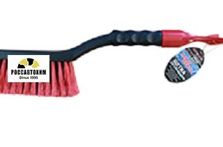 Щетка со скребком, черно-красная AL-113